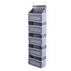 5 Tier Over The Door Organizer Large Capacity Behind Door Storage with 5 Spacious Pockets and 13 Mesh Pockets