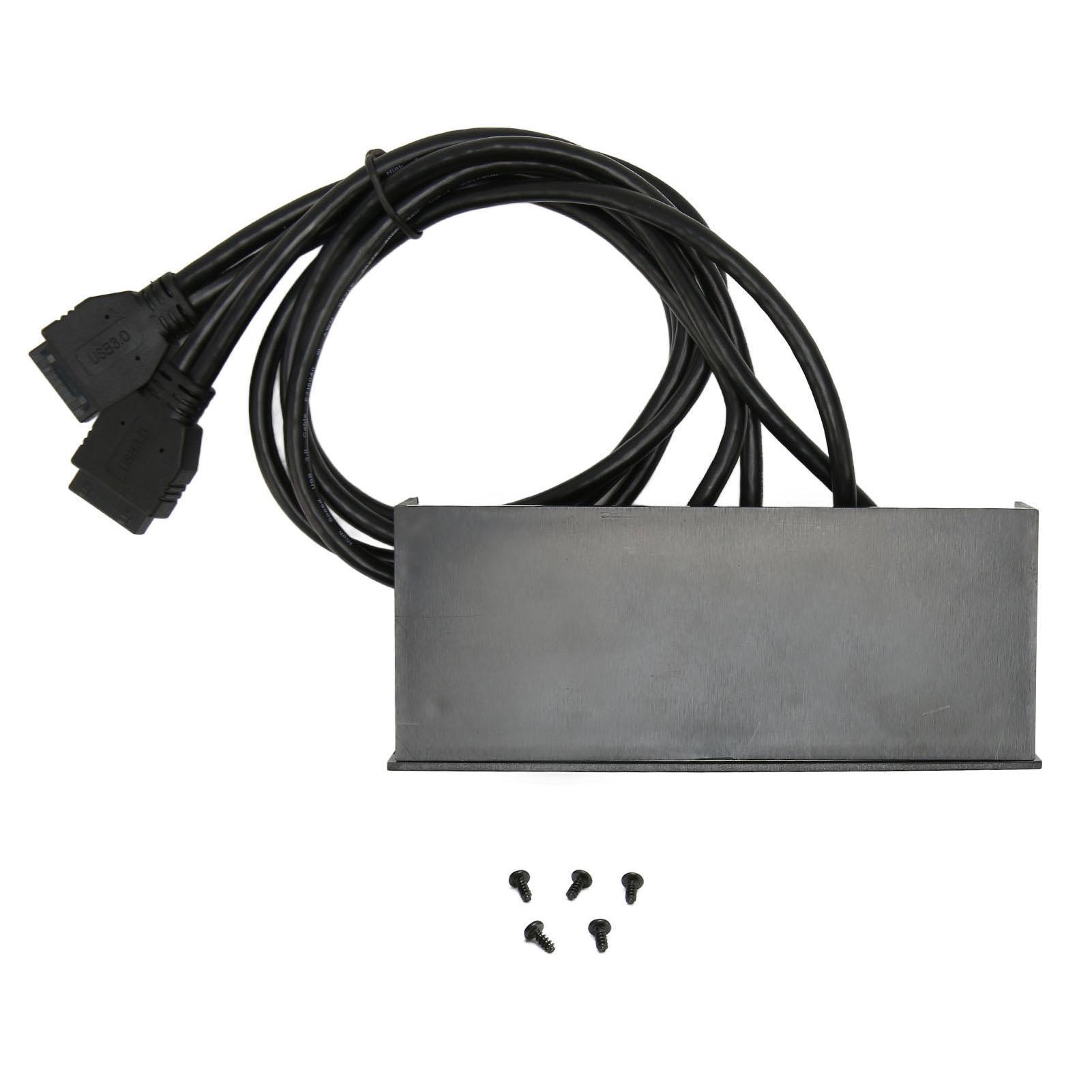 

Передняя панель USB3.0-хаба 5 Гбит/с 4 порта 19-контактная передняя панель оптического привода для 5,25-дюймового корпуса ПК