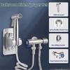 Bathroom Toilet Matching Bidet Spray Set, One In Two Out Double Control Double Out Faucet, with 1.5M Flexible Hose