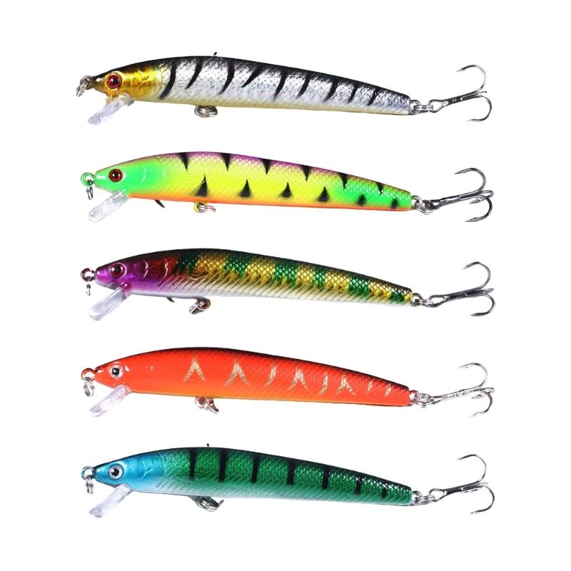 

5/10pcs Plastic Fishing Baits Crankbait Wobbler Topwaters Artificial Hard Baits Minnow Fishing Lure for Fishing Tackle 1