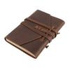Jojofuny Leather Notebook, Retro Antique Style, Plain, Handmade, Personalized, Diary, Notepad, Planner, Stationery, Gift, Brown