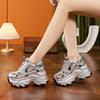 Daddy shoes women's new 2025 spring fashion versatile muffin mesh platform casual sports shoes inner height-increasing women's shoes