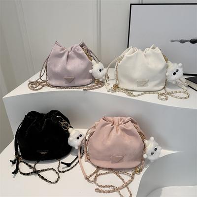 Frühling Casual Kette Umhängetasche Beliebte Retro Tasche Neue Stil Modische Casual Bucket Bag Damentasche