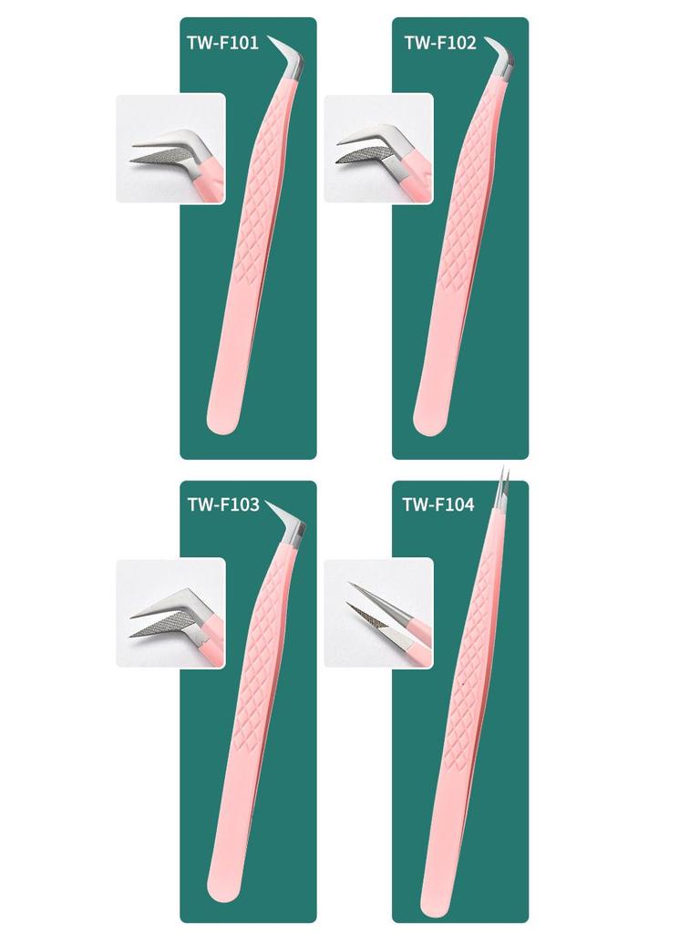 Professional High-Precision Blooming Eyelash Tweezers for Salon Artists