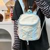 Mini backpack women's Korean niche design drawstring contrast school bag light travel outdoor mountaineering small backpack trend