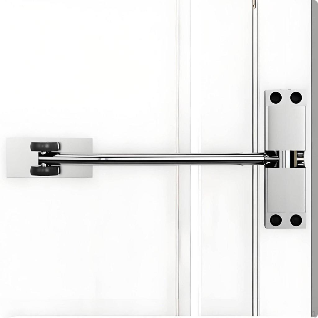 Adjustable Door Closer Thickened Stainless Steel Automatic Easy Installation for Home,