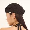 Naked Surf Club Flower Crochet Beret (Black)