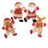 Christmas Ornament Santa Claus Tree Hanging Snowman Elk Bear Xmas Doll Decor
