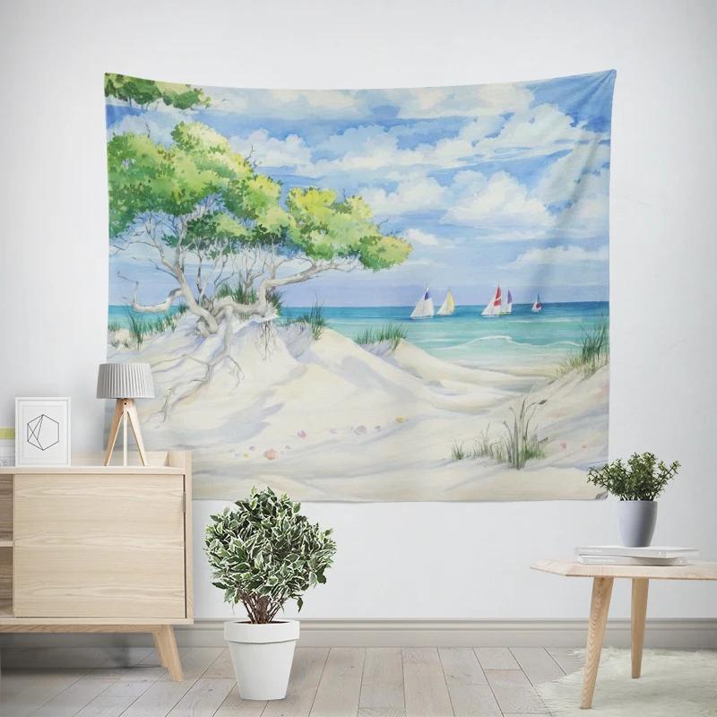 Modern Wall Decoration Aesthetics Home Hawaii Tapestry Rural Nostalgia Hanging Large Fabric Autumn Bedroom Hanging Fabric