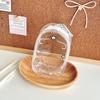 New Cute 13cm Plush Doll Out Bag PVC Transparent Storage Case Mini Doll Display Box Portable Data Cable Storage Bag