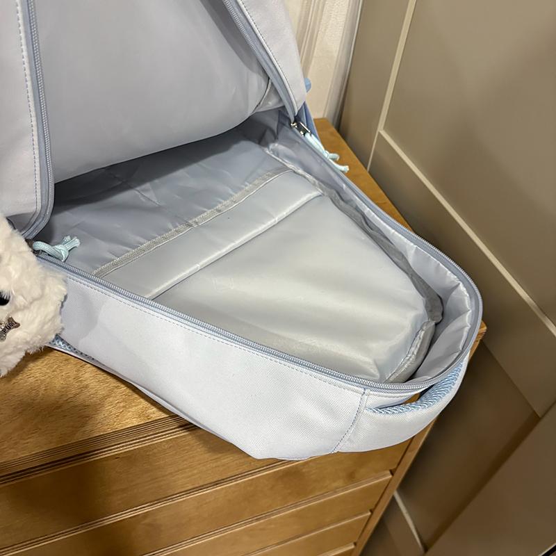 Letter Print Campus Backpack Large Capacity Junior Senior High School Student Schoolbag