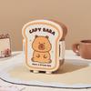 Cute Capybara Lunch Box Toast Shape 1000ml Large Capacity Food Storage Box Grid Seal Meal Boxes for Outdoor Picnic School