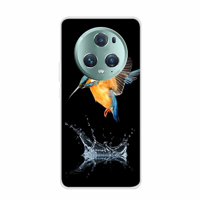 For Honor Magic 5 Pro 5G Case Wolf Lion Soft Silicone TPU Clear Covers for Honor Magic5 Lite Phone Cases Magic5 Lite 5G Fundas