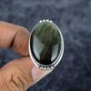 Silversheen Obsidian Gemstone 925 Sterling Silver Jewelry Ring Size 9 M-2783