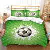 Bed Set Football Quilt Cover 3D Printing Beding Cover Suit Soccer Home Bedclothes with Pillowcase Soft Duvet Cover
