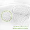 Bath Pillow Luxury Bathtub Pillow, Back Neck Support Pillow,Ergonomic Tub Pillow for Bath with 3D/4D Air Mesh,Portable Bathtub Accessories