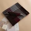 British Style Maillard Brown Brown Plaid Warm Scarf High End Atmosphere Couple Scarf Women's Imitation Cashmere