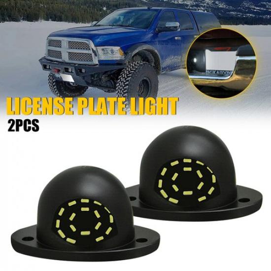 White LED Plate License Light Lamp 2pcs for 1994-01 Dodge Ram 1500 Pickup AUXITO