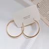 Astronomical Ring Earrings for A Cold and Elegant Style. Versatile Metal Ear Hoops with Silver Pins As Jewelry.