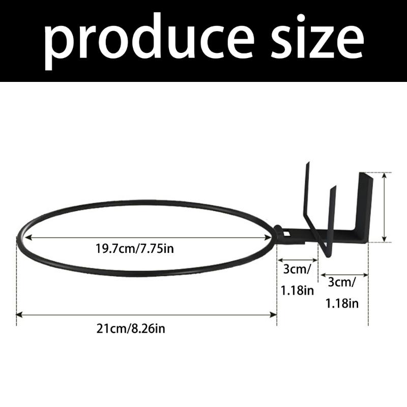 Heavy Duty Squirrels Feeder Bracket Wall Mounted Rings Design Easy Installation Backyard Decoration Feeder Bracket