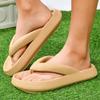 Unisex Thick-Soled Summer Flip-Flops: Breathable, Non-Slip, Soft Sole