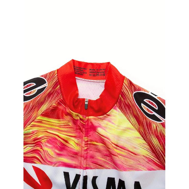 Herren Radtrikot - Schnelltrocknend, feuchtigkeitsableitend, Fahrradshirt mit Reißverschluss, atmungsaktives Sportoberteil für MTB, Straßenrennen, Fitnessstudio -