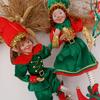 New Christmas Elf Plush Toys Home Decor Couple Elves Holiday Dolls Toy New Year Gift Kids Room Decoration Navidad Natal Xmas