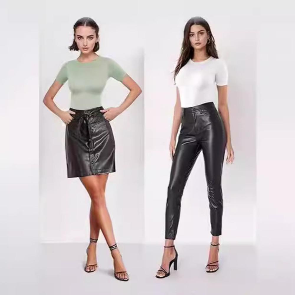 Women's Natrelax Sexy Bodysuit Thong Short Sleeve Halter Racerback High Neck Tank Tops Body Suits for Going Out