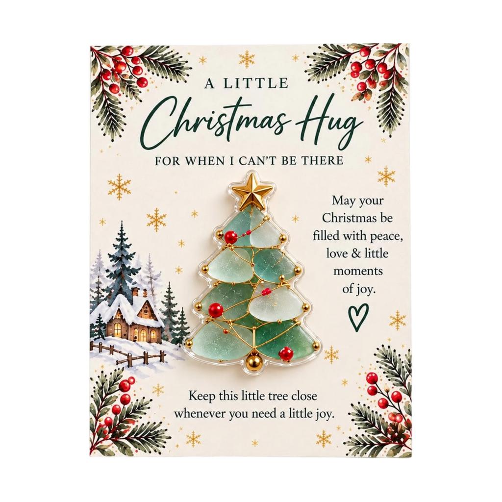 Weihnachts-Taschengeschenk mit aufmunternder Karte, kleines Feiertagsgeschenk für Weihnachten