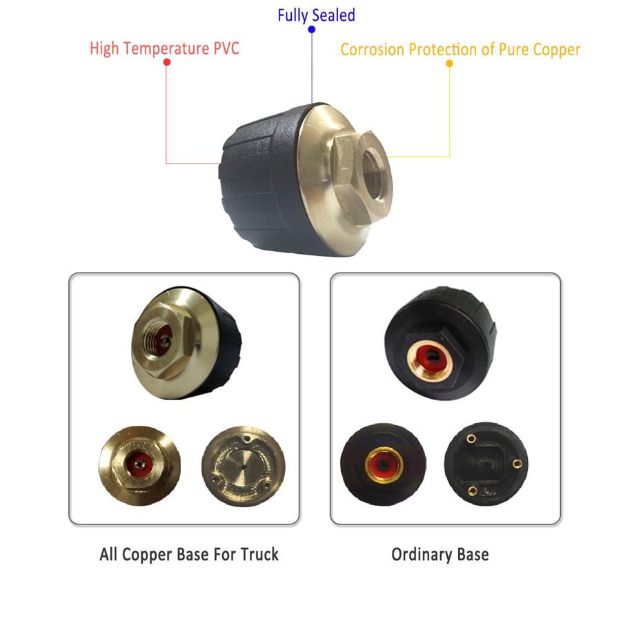 8 Bar Car TPMS Tyre Pressure System Solar Power LCD Display W/6 External Sensors