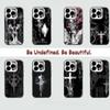 Gothic Cyber Sigil Cross Case for iPhone 16 15 14 13 12 11 Pro Max Plus Air 16E X XR XS Max Hard Shockproof Bumper Cover