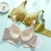 Non-magnetic Lace Latex Thin Fat Girl Large Size Tube Top Without Steel Ring Bra Adjustment Push-up Underwear