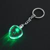 Fashion Colorful Fairy Rose Flower Pattern Love Shape Crystal Rhinestone Led Light Keychain Lover Key Chain Keyring Jewelry