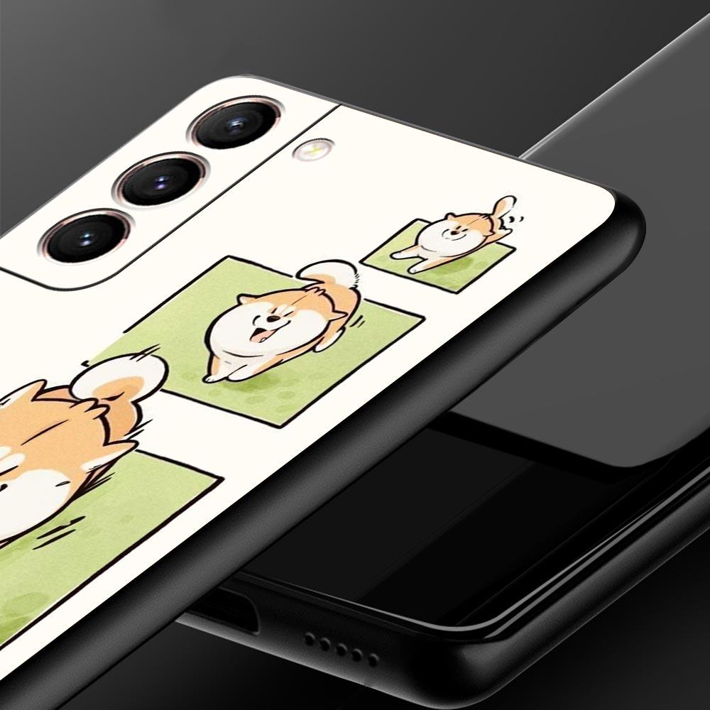 Cute Corgi Dog Phone Case Cover for Samsung Galaxy S26 S25 S24 S23 S22 S20 S21 FE Ultra S25 Edge Plus 5G Soft TPU Shell Fundas