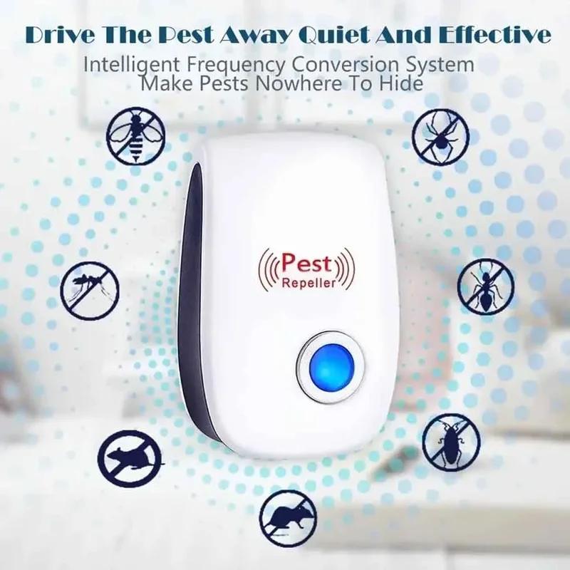 1PCS Electromagnetic Mosquito Anti Mouse Insect Repeller Rat Cockroach Household Pest Reject Repellent Electronic Ultrasonic 4