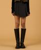 KOLEAT Wrap Cargo Belted Pleated Mini Skirt [Black]