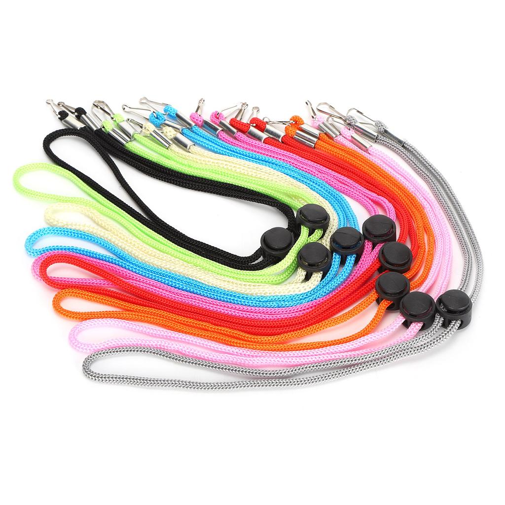 9pcs Nylon MouthMuffle Rope Lanyard AntiLost Adjustable Length Holder Rope Accessory