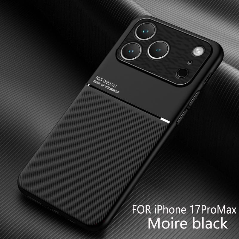 

Ultra Thin Matte Leather Phone Cases For iPhone 17 Pro Max Air 14 15 Plus 13 12 Mini 11 16 Pro Magnetic Car Holder Protect Cover iPhone 11