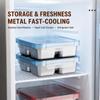 4 Grid Square Sealed Snack Box 304 Stainless Steel Thermal Lunch Box  School Office