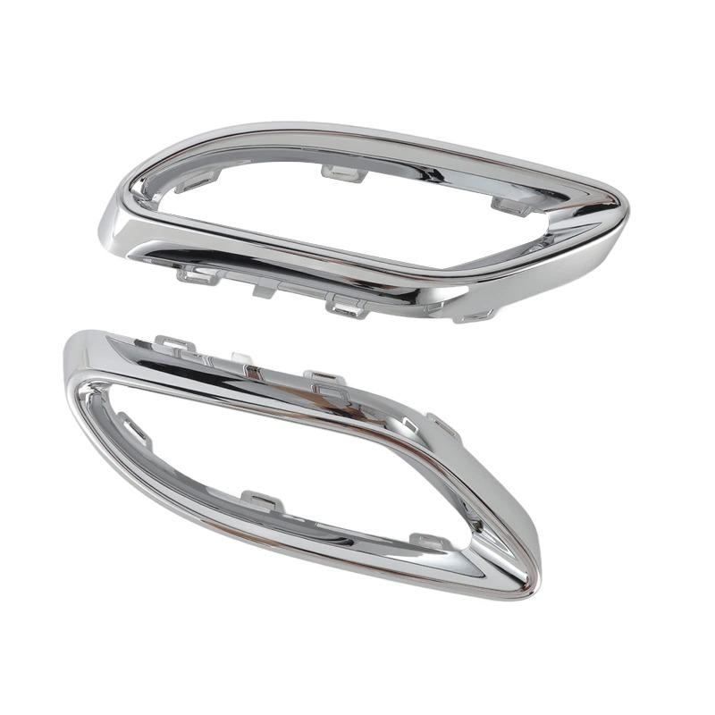 

For 2018-2023 Mercedes-Benz A220 E350/400/450 E53 AMG Rear Exhaust Pipe Trim Bezel 2058852221 2058852321 1778850904 1778851004 Right-2058852321-Chrome