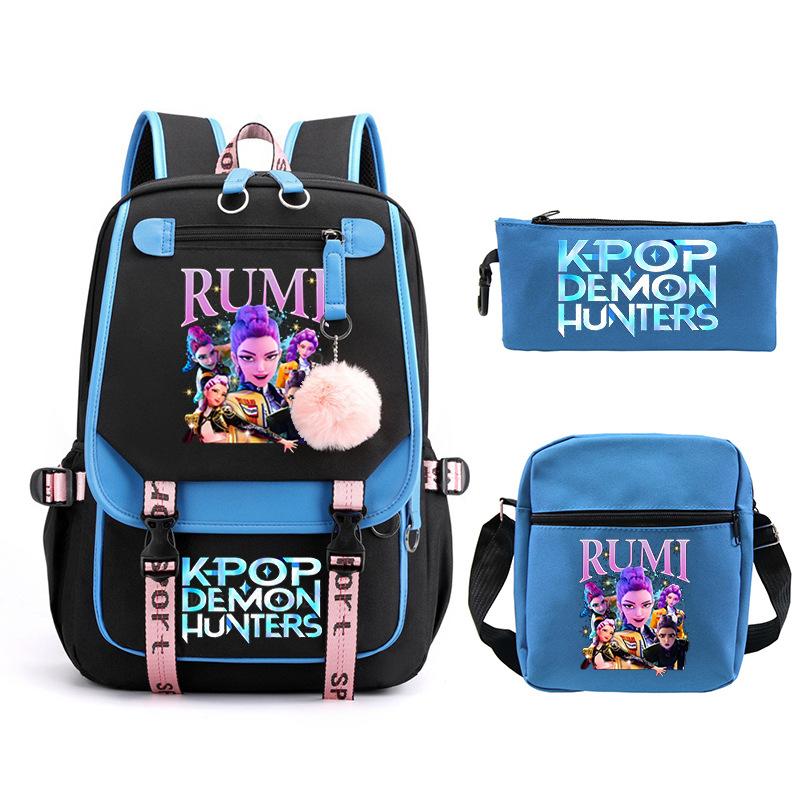 KPop Demon Hunters Cross-border Large Capacity Campus Trend Primary and Secondary School Student Leisure School Bag