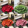 Flowers Print Rose Floor Mat Bathroom Water Absorbing Foot Mat Home Slip Anti