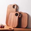 1pcs Double-Sided Solid Wood Cutting Board - Kitchen Chopping Board for Fruits Vegetables Food with Wooden Kitchen Accessory