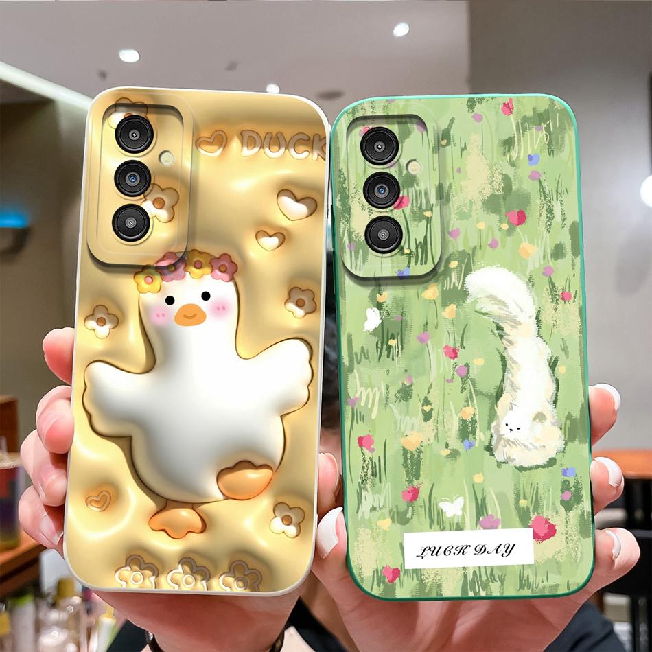 For Samsung A15 A14 Phone Case Hawaii Vacation Style Back Cover Liquid Silicone Camera Protector For Samsung A 15 Carcasa Capa