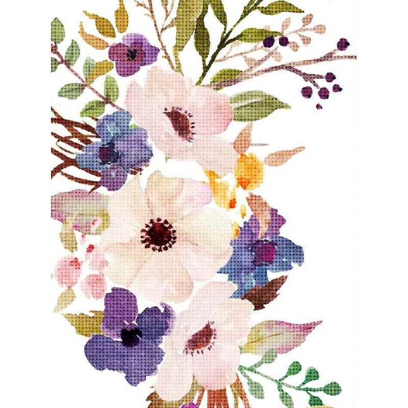 Full Round Diamond Painting Flowers 5D DIY Diamond Embroidery Kits Mosaic Cross Stitch Pattern Home Decor