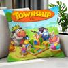 game Township Cushion Cover Cushion Cover Set Pcs x x x Pillowcase Decorative Sofa Home Decor