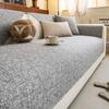 Japanese Style Imitation Linen Sofa Cushion Four Season Universal New Wrinkle Resistant Linen Woven Cushion Non Slip Cover Cloth