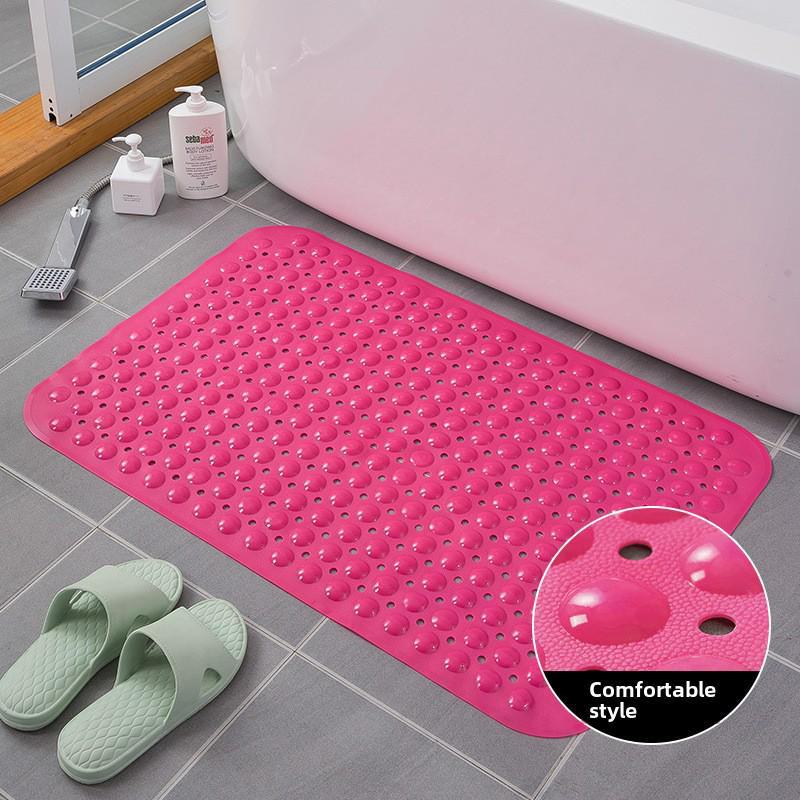Alfombrilla de baño de PVC antideslizante con ventosas: alfombrilla para el hogar, el baño, la bañera, el inodoro y el masaje