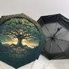 1pc Celtic Tree of Life Umbrella with Plastic Handle,Suitable for All Seasons Home Travel Outdoor UmbrellaDD917