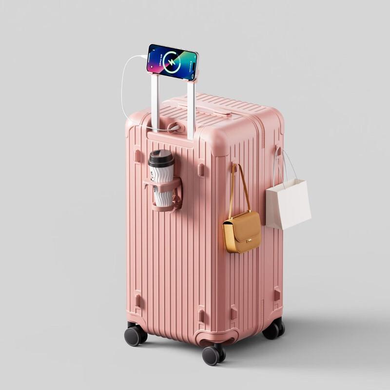 Expandable Front-Opening Zipper Suitcase